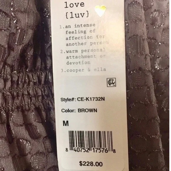 Cooper & Ella Brown Cold Shoulder Tie Dress - Picture 3 of 3